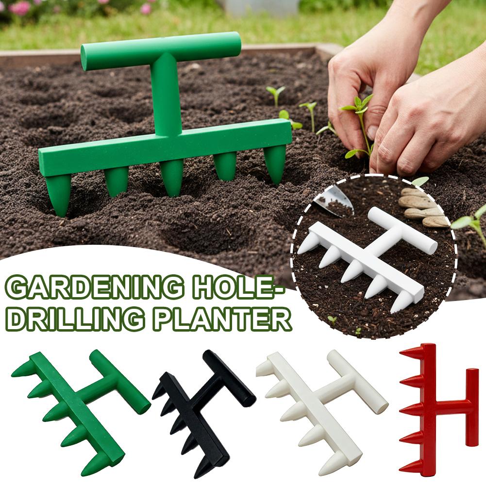Vegetable Transplanter - 園芸用穴あけパンチ播種機、家庭用野菜・花苗パンチャー、バルコニー菜園苗播種ツール