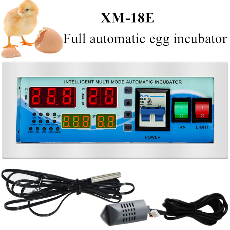 Quail Egg Incubator - XM-18E 全自動卵インキュベーター制御装置 卵孵化器制御装置 多機能制御装置 温度湿度制御装置