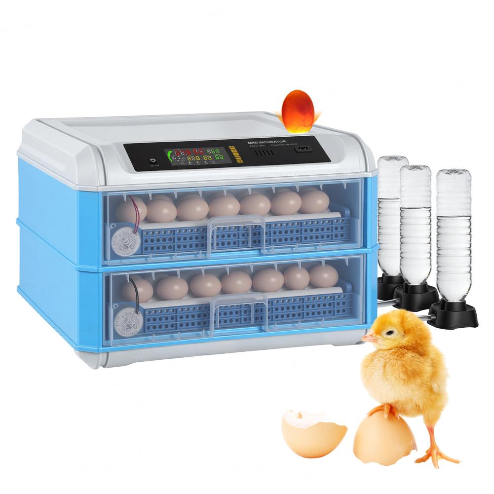 Quail Egg Incubator - 120個の卵を収容できる大型自動転卵・温度制御機能付きスマート孵卵器（鶏、アヒル、ガチョウ、ウズラ、鳥類用）