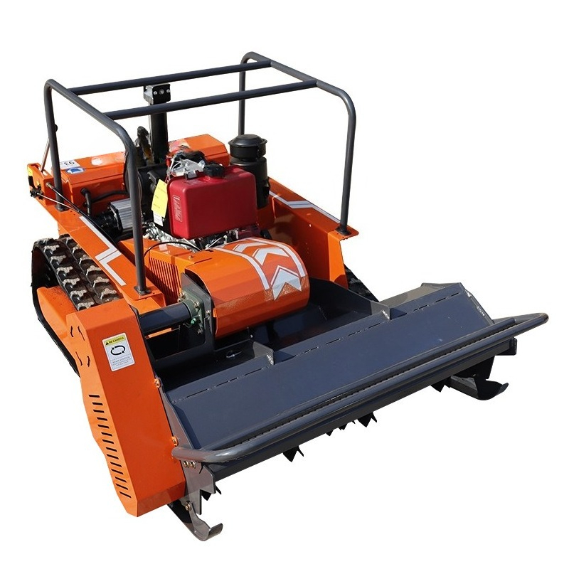 Agriculture Farming Robot - 高トルクロボット芝刈り機、遠隔操作式農場用草粉砕機、農業用藁粉砕・畑返還装置