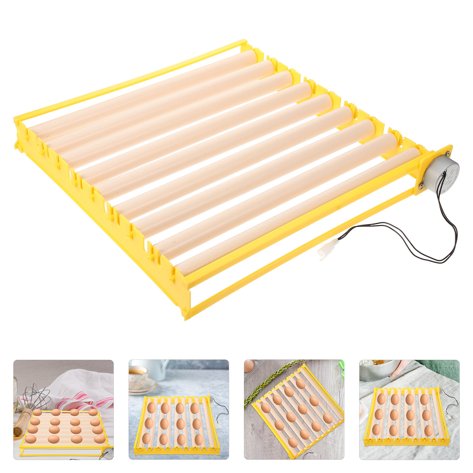 Quail Egg Incubator - 鶏、アヒル、ガチョウ、ウズラの卵用自動卵トレイ。家庭用孵卵器の部品、孵卵器用具、卵トレイ。