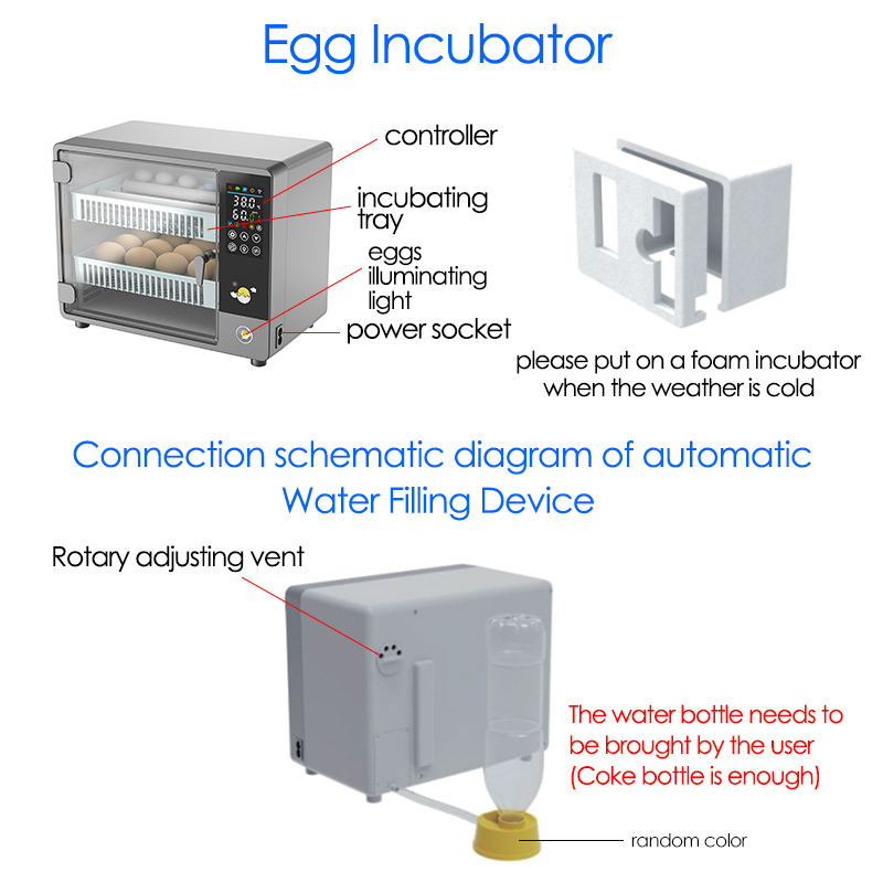 24個の卵全自動転卵式孵卵器 タッチ式温度調節 農場孵化場  - Quail Egg Incubator のレビューと価格