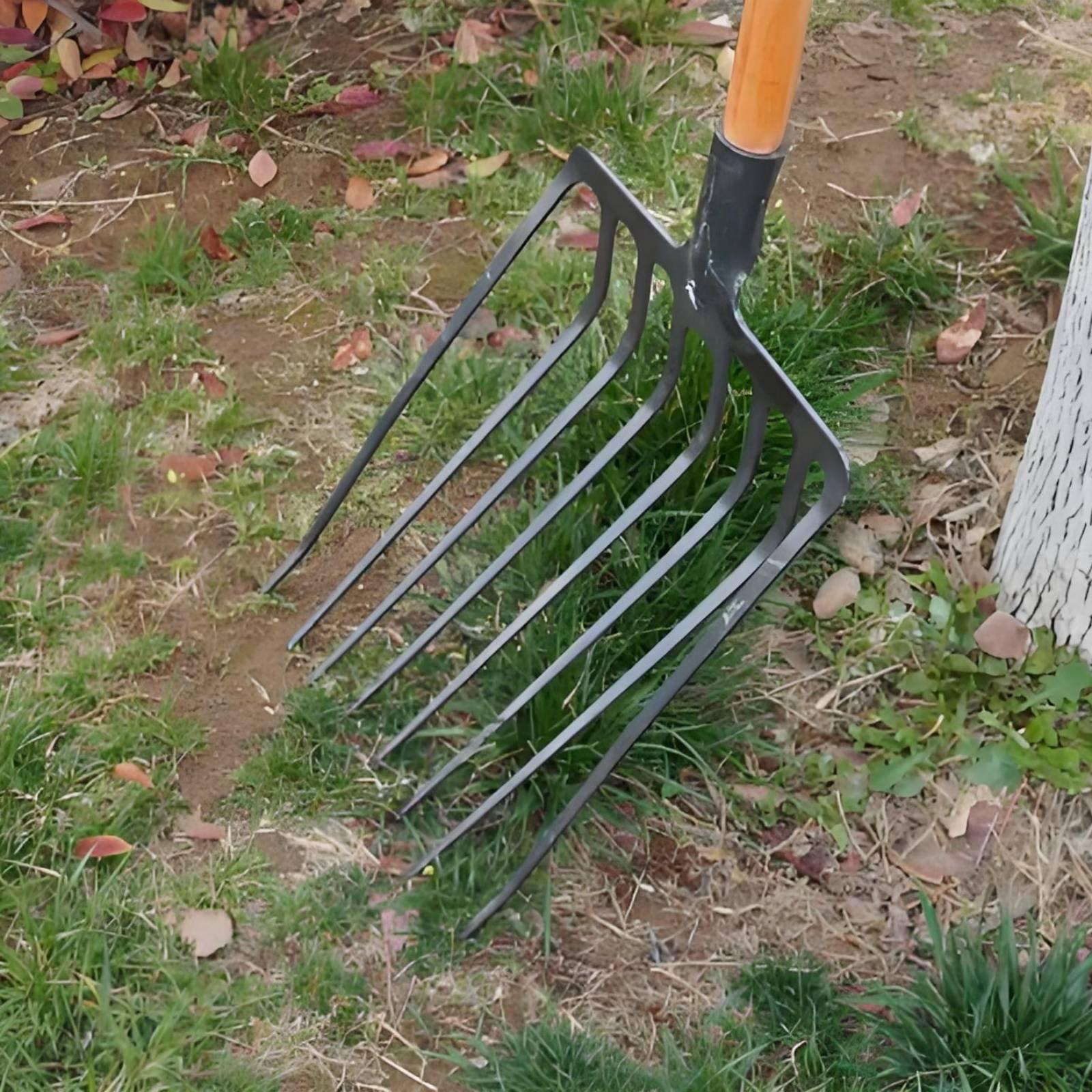 マンガン鋼製農業用フォーク、頑丈な園芸用具、多爪式農場用フォ - Agriculture Farming Tool のレビューと価格