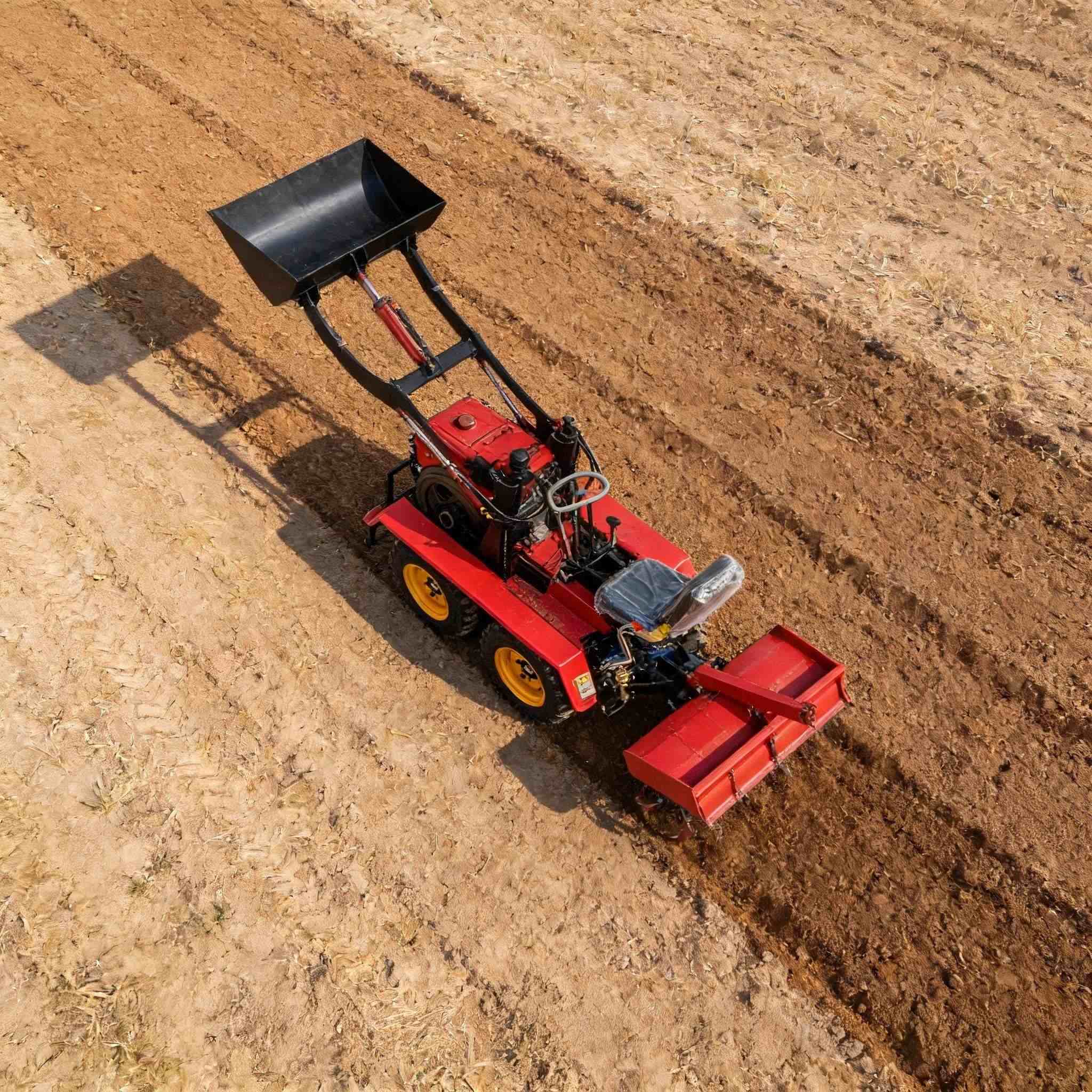 小型トラクター、掘削機としても使用可能、ローディングショベル - Agriculture Farming Tool のレビューと価格
