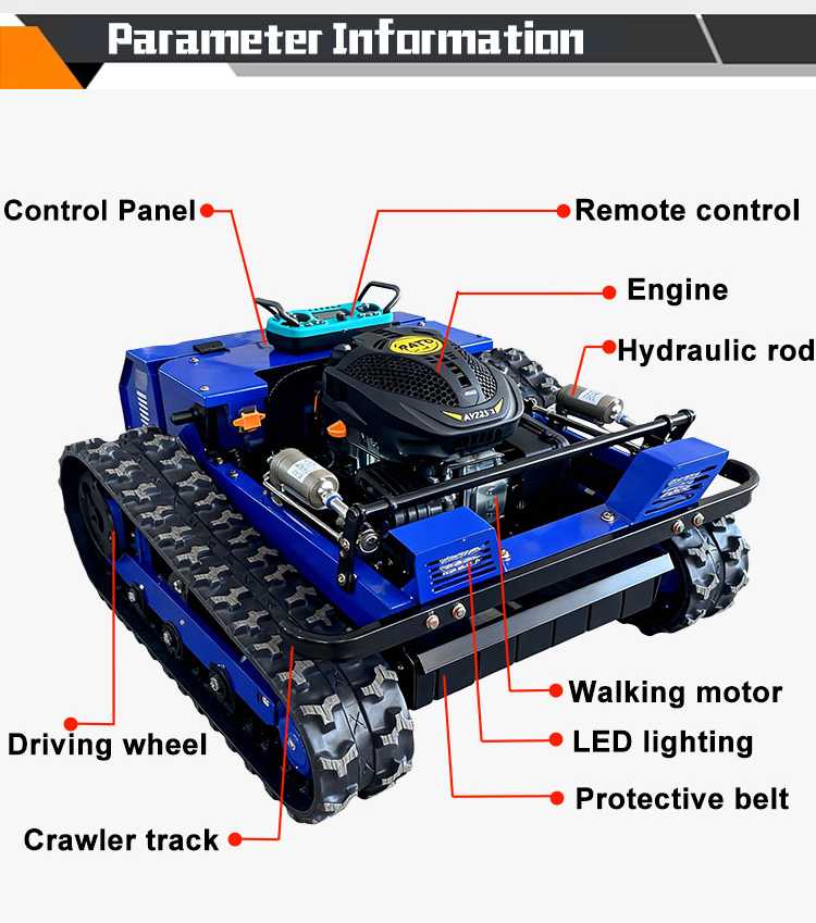 トラッキング機能付き芝刈り機、自動遠隔操作、芝生の剪定、農業 - Agriculture Farming Robot のレビューと価格