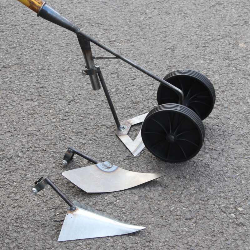 庭草除草ツール 炭素鋼鍛造金属 農業用土壌掘削鍬 2輪 3i - Agriculture Farming Tool のレビューと価格