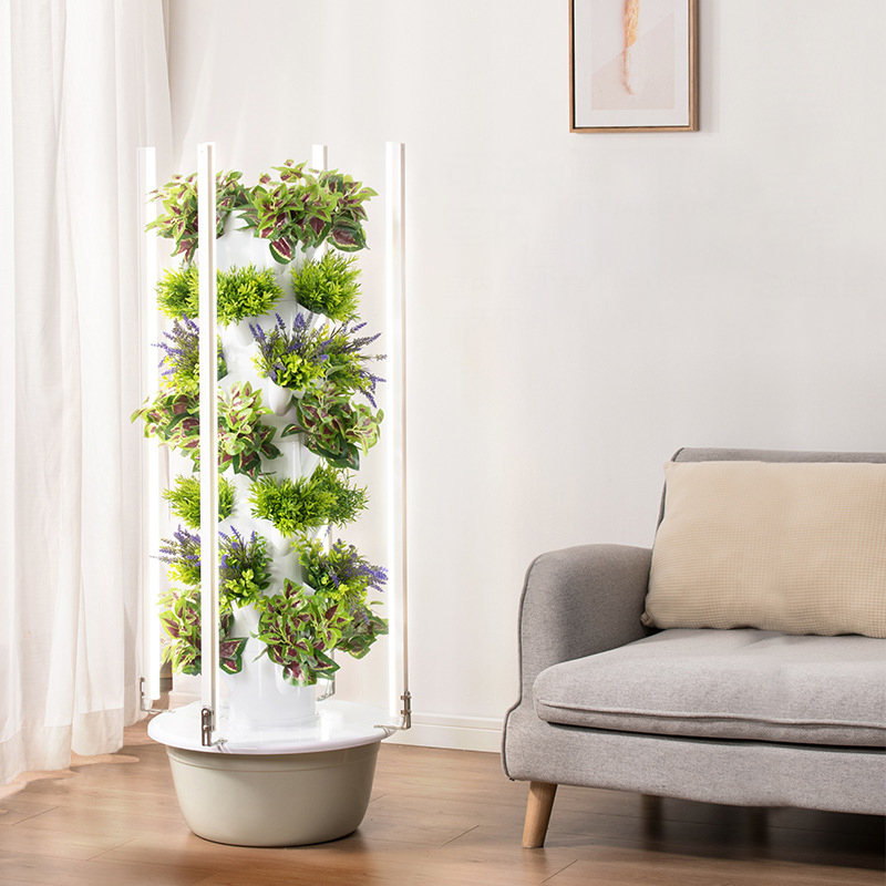 LED育成ライト付きスペースツリー垂直水耕タワーインテリジェ - Vegetable Transplanter のレビューと価格