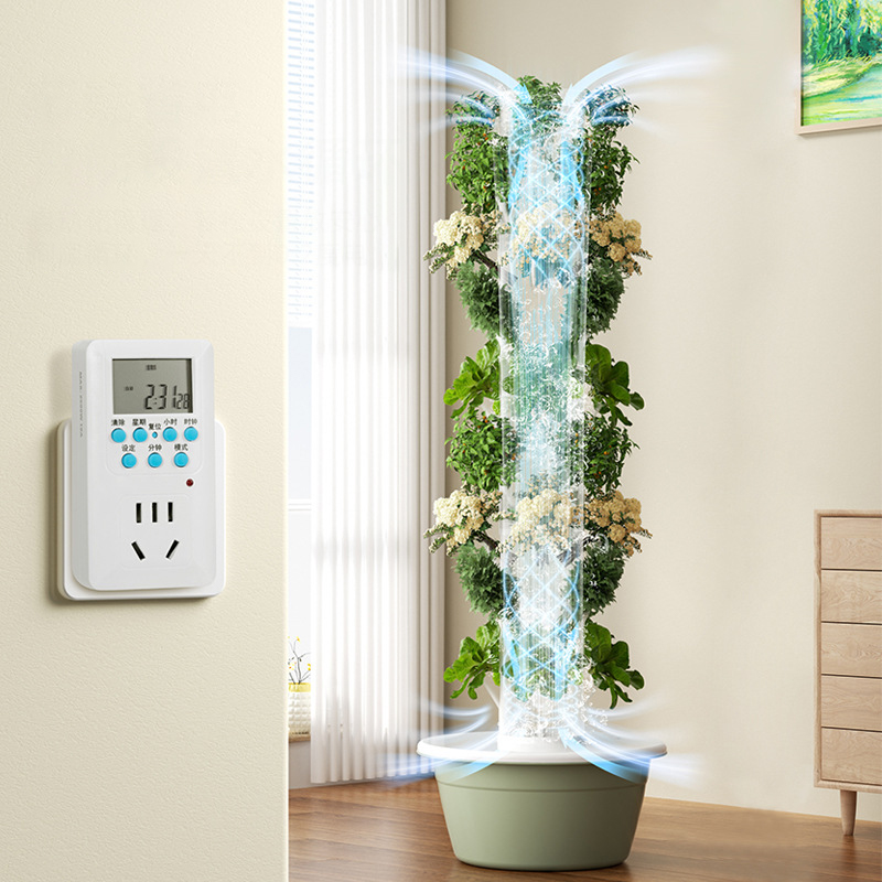 LED育成ライト付きスペースツリー垂直水耕タワーインテリジェ - Vegetable Transplanter のレビューと価格